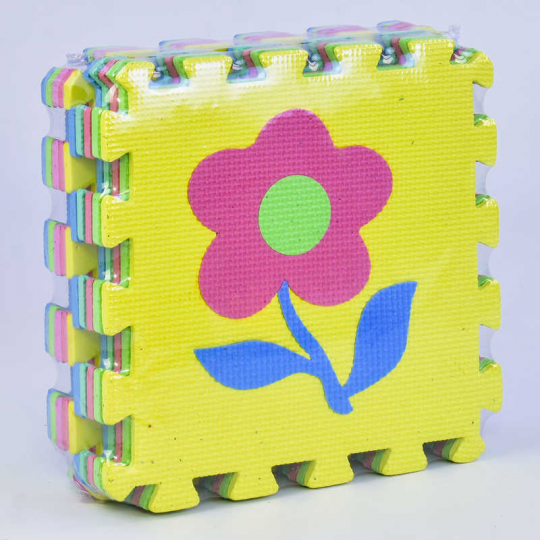 Коврик-пазл EVA Цветы С 36598 (12) 10 шт в упаковке, 29х29см Фото