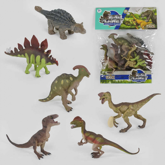 Набор динозавров 2К 506002 6 шт, в кульке Фото