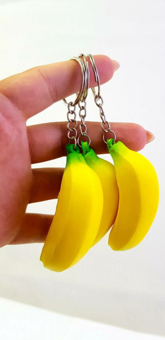 Брелок сквиш банан Фото