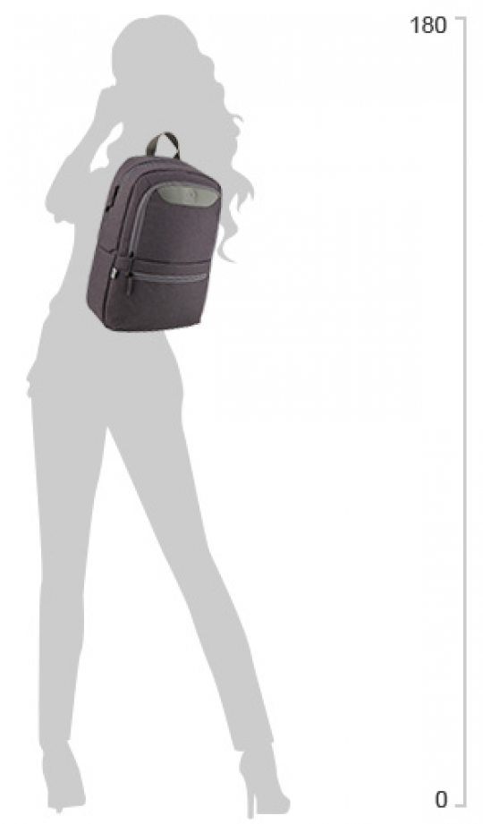 Рюкзак для города GoPack Сity унисекс 520 г 43.5 х 30 х 11 см 16.5 л Серый (GO20-119L-1) Фото