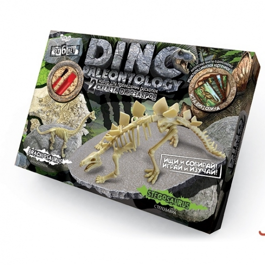Набор раскопки динозавра DINO PALEONTOLOGY Брахиозавр и Стегозавр Фото