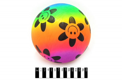 Мяч детский цветной с рисунком. /420/