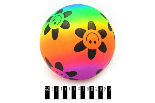 Мяч детский цветной с рисунком. /420/ Фото