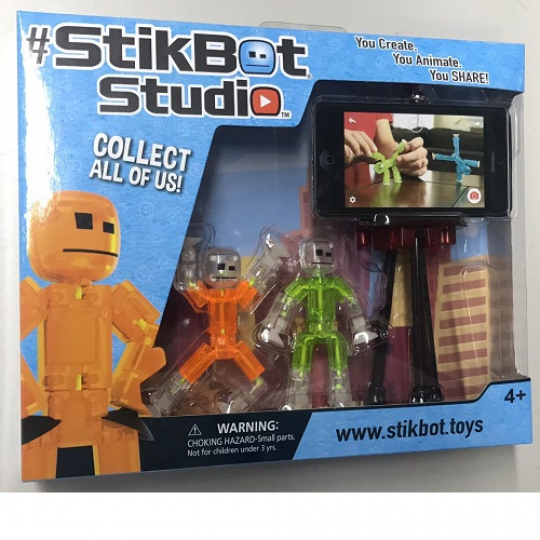 Игровой набор для анимационного творчества STIKBOT S1 – СТУДИЯ (2 экскл. фигурки, штатив) Фото