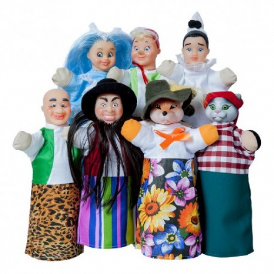 Кукольный театр &quot;Буратино&quot; (премиум упаковка, 7 персонажей, книжка) Фото