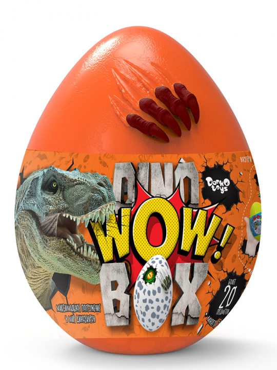 Огромный Супер-подарок для мальчика яйцо Dino WOW Box Фото