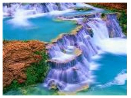 Картина по номерам &quot;Водопад в горах 40*50см,крас.-акрил,кисть-3шт.(1*30) Фото