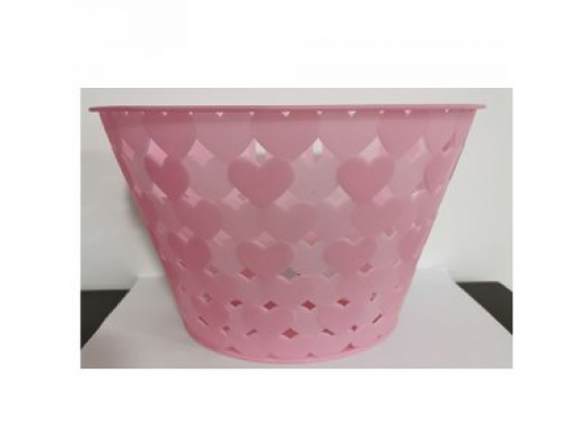 Корзина AS1902 (1шт)  универсальная,пластик,размер 25-15-16см,розовый Фото