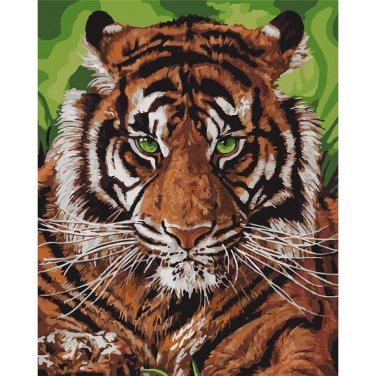 Картины по номерам - Непобедимый тигр (КНО4143) 40*50 см Фото