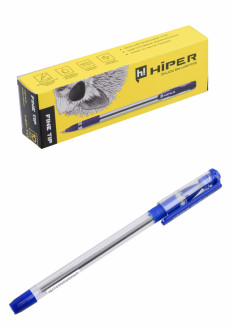 Ручка масл.Hiper Fine Tip HO-111 0,7мм 10шт в упак. синяя //