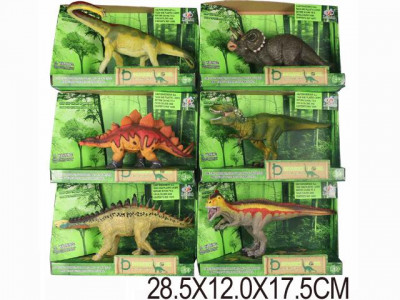Животные Q9899-303 (24шт/2) &quot;Динозавры &quot;, 6 видов, в боксах 28, 5*12*17, 5см