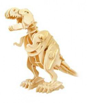 Конструктор деревянный динозавр &quot;Т-Рекс&quot; с управлением звука в кор. 56*33,5*25,5 см