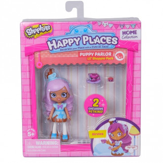 Кукла HAPPY PLACES S1 – КРИСТИ (2 эксклюзивных петкинса, подставка)