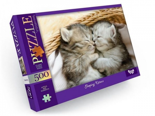 Пазлы Danko Toys 500 эл. с. 13 № 4 Sleeping Kittens C500-13-04 Фото