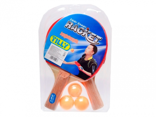 Теннис наст.BT-PPS-0013 ракетки (1см)+3мяча пласт.ш.к./50/ Фото