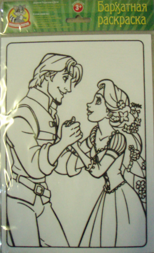 Бархатная раскраска &quot;Принц и принцесса&quot; Фото