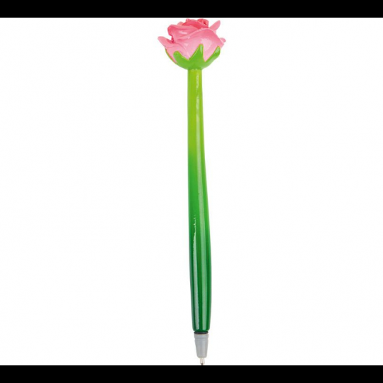 Ручка шариковая с декором цветок Фото