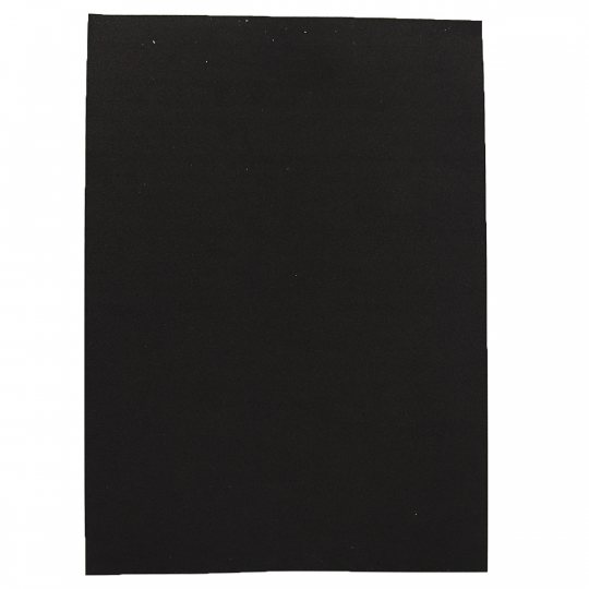 Фоамиран A4 &quot;Черный&quot;, толщ. 1,5мм, 10 лист./п./этик. Фото
