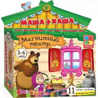 Магнитный театр Маша и Медведь - Маша+каша VT 3206-06
