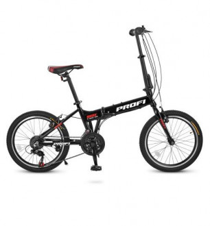 Велосипед 20 д. G20RIDE A20.1 (1шт)алюм.рама 12&quot; ,складн.,Shimano 18SP,алюм.VB,двойн.обод,черный