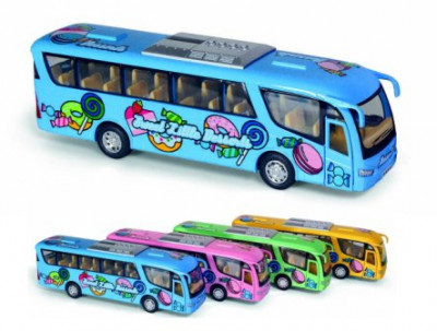 Модель автобус 7&quot; KS7103W Dessert Bus метал.инерц.откр.дв.кор.ш.к./72/