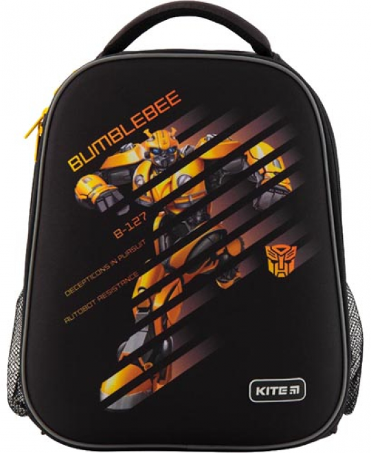 Рюкзак школьный каркасный Kite Education Transformers 17 л Черный (TF19-531M) (4251458763221) Фото
