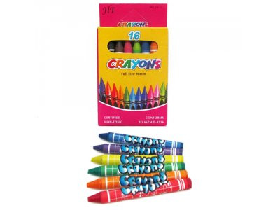 8496-16 Мелки восковые Crayons, набор 16 цв.