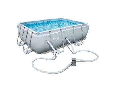 Каркасный бассейн с фильтром-насосом, лестницей BESTWAY 56629