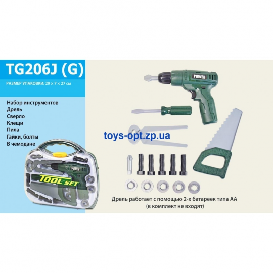Набор инструментов TG206J в чемодане 29*7*27 см. Фото
