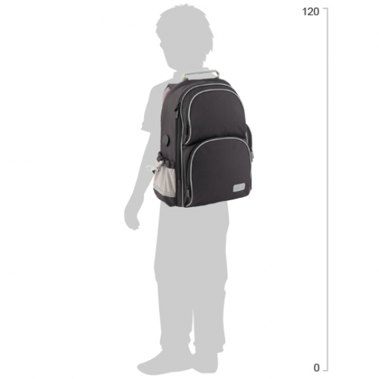 Рюкзак полукаркасный школьный Kite Education Smart для мальчиков 38 x 28 x 15 см 16-25 л Чёрный (K19-702M-4) Фото
