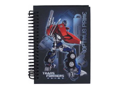Блокнот карт. обложка, спир., 80л., А6 Transformers /1/50/100/