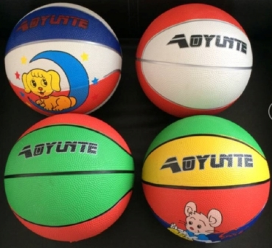 Мяч баскетбольный BT-BTB-0014 резиновый, размер 3 300г 4цв.ш.к./80/ Фото
