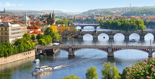 Кастор пазлы 4000 &quot;Мосты через Влтаву, Прага&quot; 138*68 /10/ Фото