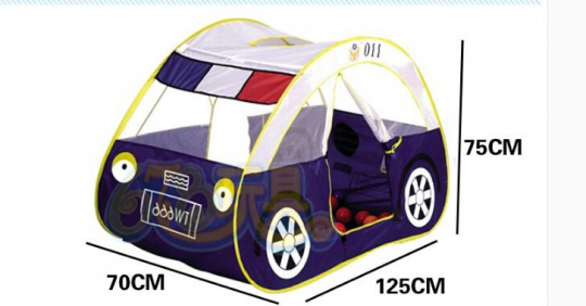Палатка &quot;Машинка&quot;, 128*72*78см в сумке 37*35см (24шт/2) Фото
