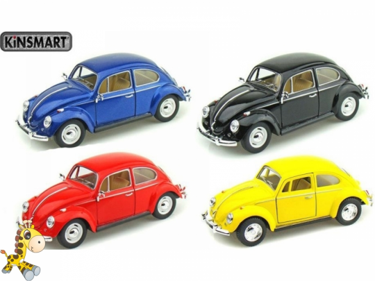 Машина металл &quot;KINSMART &quot; KT5057W (96шт/4) &quot;Volkswagen Classical Beetle 1967 &quot;, в коробке 16*8*7, 5см Фото