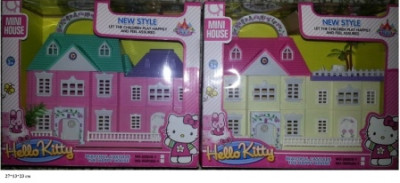 Кукольный дом 06008-1K/06008A-1 &quot;Hello Kitty&quot; с мебелью кор.27*13*23 ш.к./36/