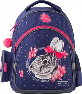 Рюкзак школьный Kite Education Fluffy Bunny 37.5х29х13 см 11.5 л Голубой (K19-521S)