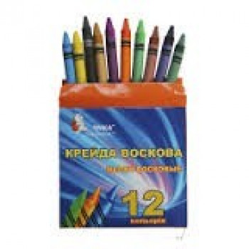 Цветные карандаши восковые 12 цветов &quot;Умка&quot;