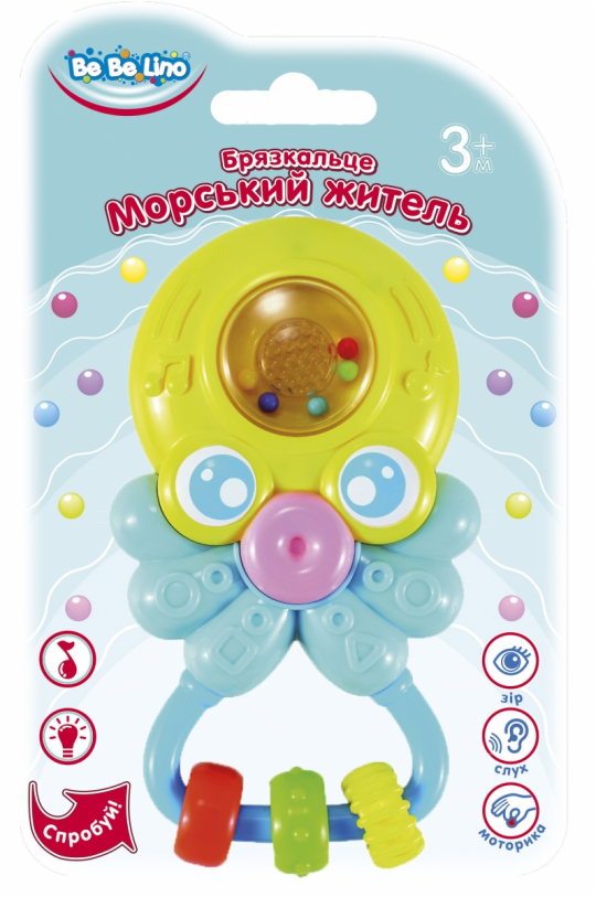 Музыкальная игрушка-погремушка &quot;Морской обитатель-Осьминог&quot;, 3М+ Фото