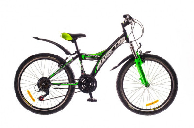Велосипед 24&quot; Formula STORMY AM 14G     St  черно-зеленый  2015 NEW