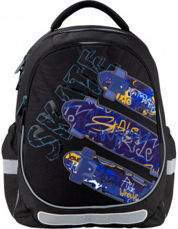 Рюкзак школьный Kite Education Skate для мальчиков 800 г 38x28x16 см 18 л Черный (K20-700M-1)