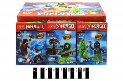 Конструктор &quot;Ninjago&quot; (коробка 12 шт.) 25*12*7 см. /480-2/