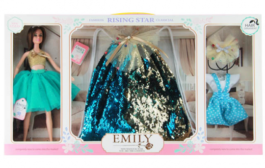 Кукла &quot;Emily&quot; с сумочкой для девочки и аксес. для куклы, в кор.60*33*6,5см /12/ Фото
