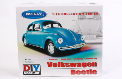 Машина Welly, VW BEETLE, сборная модель, метал., масштаб 1:24, в кор. 24*20*17см