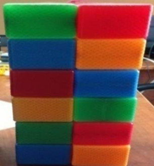 Кубики цветные 20 шт