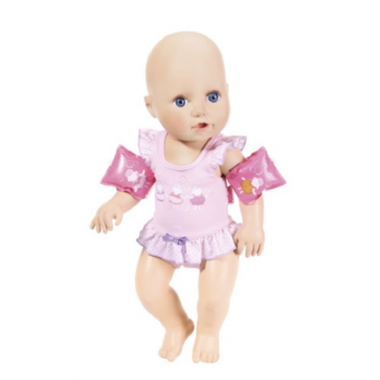 Интерактивная кукла BABY ANNABELL - НАУЧИ МЕНЯ ПЛАВАТЬ (43 см, с аксессуарами, плавает в воде) Фото