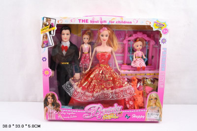 Кукла типа &quot;Барби &quot;Семья &quot; 8638-C4 (48шт/2) с куколками, качелькой, одеждой, в кор.38*33*5см