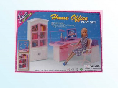 Мебель &quot;Gloria&quot; 24018 (24шт/2) для офиса,комп,письм стол,стул,полка,шкаф,аксесс,в кор.