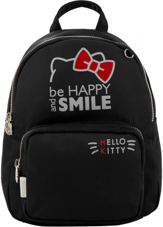 Рюкзак дошкольный Kite Kids Fashion Hello Kitty для девочек 305 г 26x20x9 см 5 л Черный (HK19-547-1) Фото