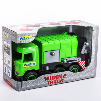 Машина &quot;Middle truck&quot; мусоровоз City, зелен  в кор.44*26*20 см., ТМ Wader (6шт)